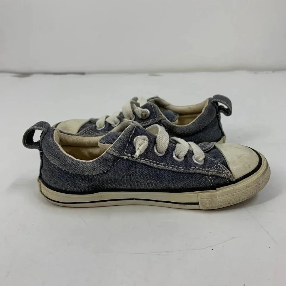 Converse Kids All Star Gray Cushioned 730316F Pull On Low Top‎ Shoe Size 10